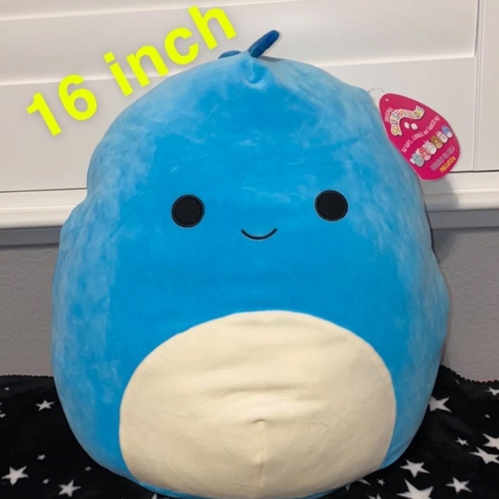 16” Ben the blue Dino squishmallow